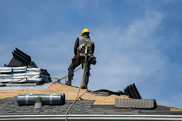 Professional Flat Roof Repair technician working in Locust Grove, GA